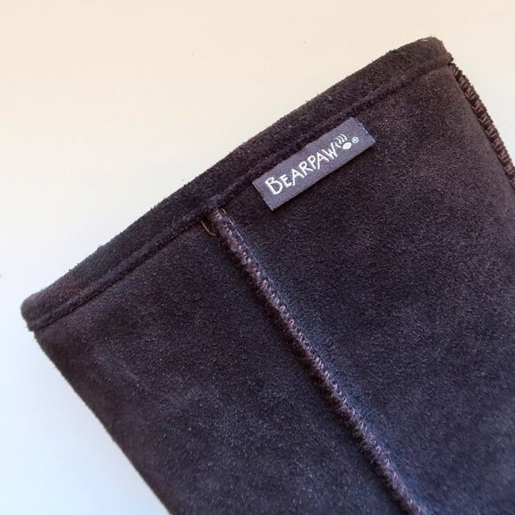 NEW Bearpaw Dorado Brown Suede & Wool Unisex Winter / Snow Boots Size 6 - Picture 5 of 15